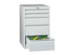 ladekast HxBxD 800x500x600mm 5laden slot RAL7035 front RAL7035