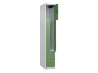 Z-garderobekast,HxBxD 1850x300x500mm,vak B 150/300mm,cil.-slot - 2