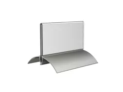 Tafelnaambord Europel 52x100mm acryl aluminium 2st