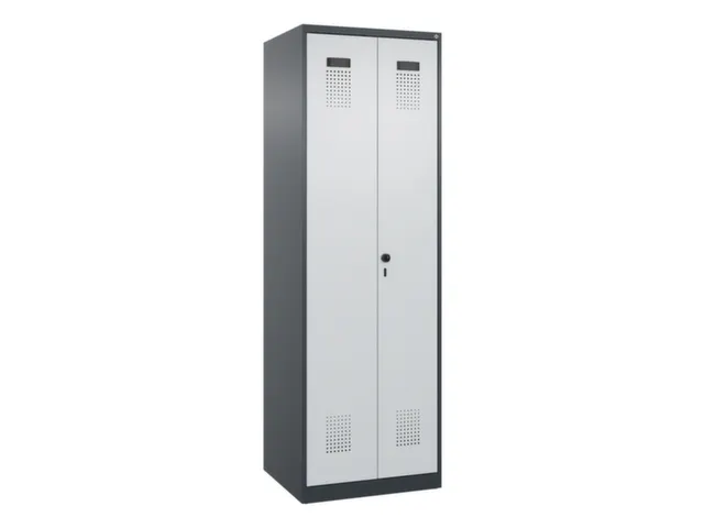 locker voor scheiding van kleding,HxBxD 1850x600x500mm,2vak