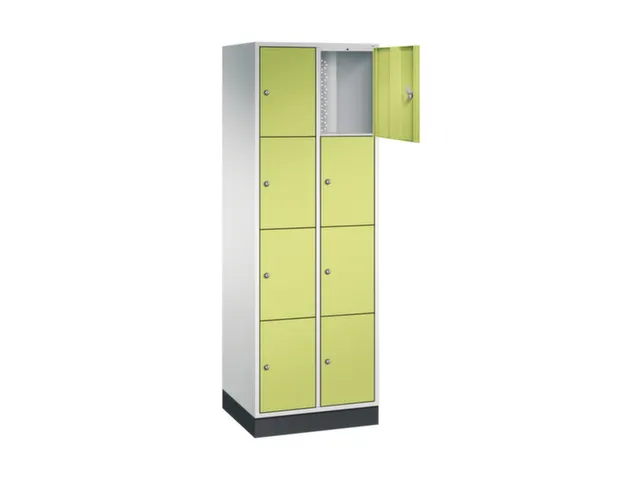 lockerkast,RAL 7035/RDS1108060,HxBxD 1950x620x500mm,2x4vakken