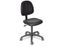 Discountoffice Werkplaatsstoel 480-670mm Zwart Kunstleer Voetkruis Kunststof Wielen