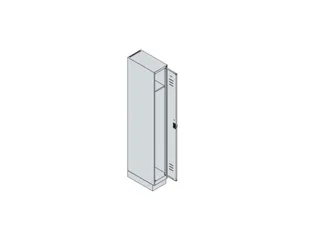 locker,HxBxD 1950x250x500mm,1vak,vak B 250mm,draaigrendel,sokkel - 3