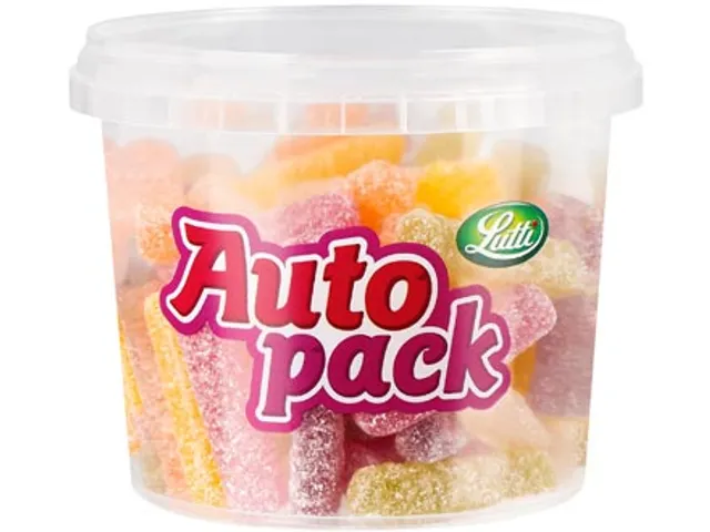 Lutti Autopack Sour Sticks doos à 175 gram