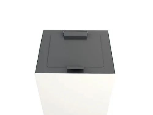 V-Part Top met klepdeksel voor Modulaire Afvalbak 85 en 90 L Grijs
