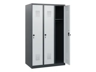 schoollocker,HxBxD 1530x900x500mm,3vak,vak B 300mm,draaigrendel - 1