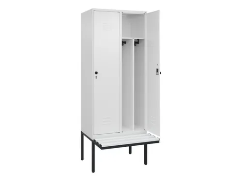 locker voor scheiding van kleding,HxBxD 2120x800x815mm,2vak