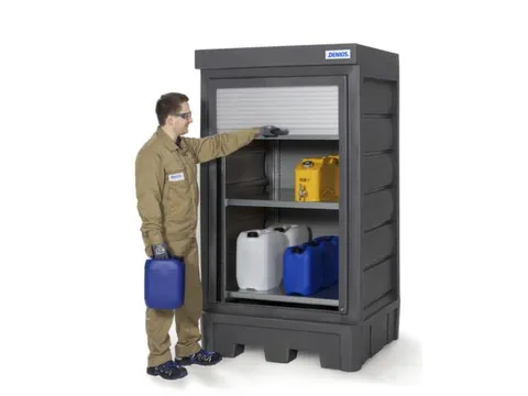 depot,v. aquatoxische/bijtende stoffen,HxBxD 2060x1140x1050mm,roldeur