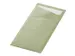 Pochette couvert 85x19cm Vert et serviette blanche Boîte 5x 100 pièc