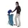 Rvs Afvalverzamelaar 120 Liter 900x400x450mm Voetpedaal Deksel Blauw