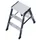 dubbele ladder beide zijden 2x3treden Stand H 0 2m balk L 0 7m