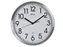 Wandklok MAUL Move RC Ø30,5cmx4.5cm aluminium/wit incl.batterij