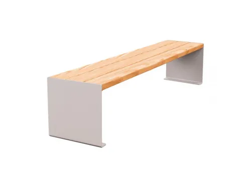 zitbank,B 1800mm,3latten,hout-zitting licht eikenhout,zitting H 450mm