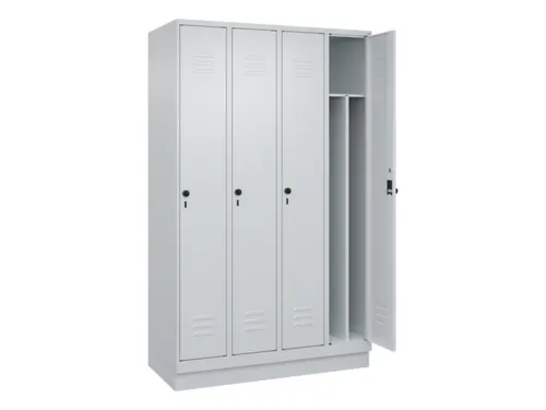 locker voor scheiding van kleding,HxBxD 1950x1200x500mm,4vak
