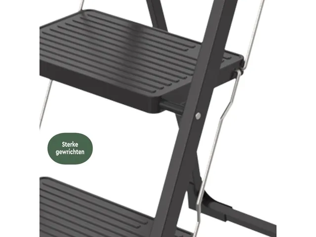 Escabeau aluminium 3 marches SL300 noir