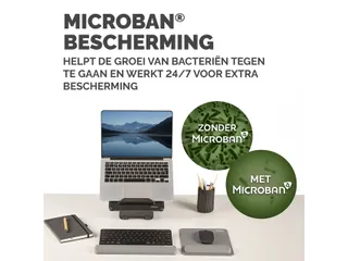 Muismat met polssteun Fellowes Breyta grijs 20x24cm - 12