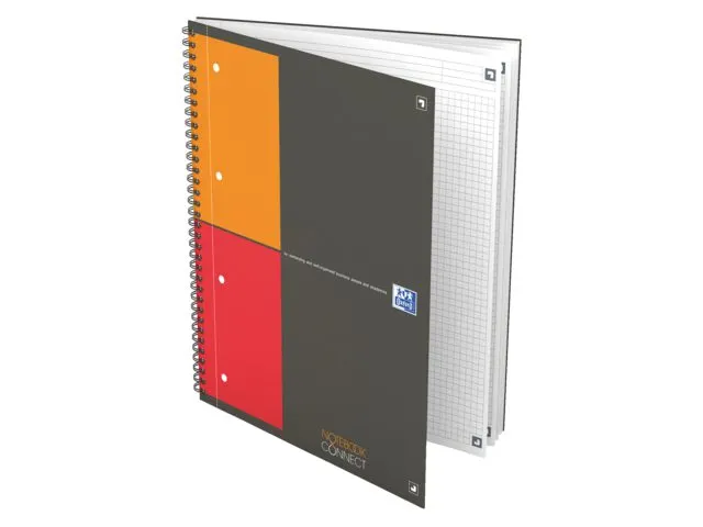 Spiraalblok Oxford International Notebook A5+ ruit 5mm