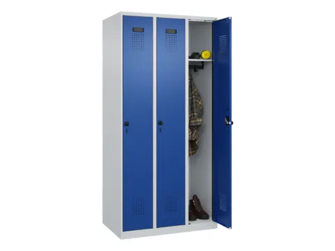 locker,HxBxD 1850x900x500mm,3vak,vak B 300mm,draaigrendel