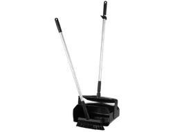 Vikan Hygiene stofblik + veger combinatieset alu steel 840mm Zwart