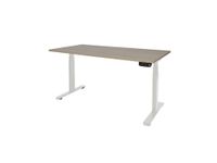 Dextro Plus Zit-sta Bureau Elektrisch 180x90 Robson Eiken 25mm Wit