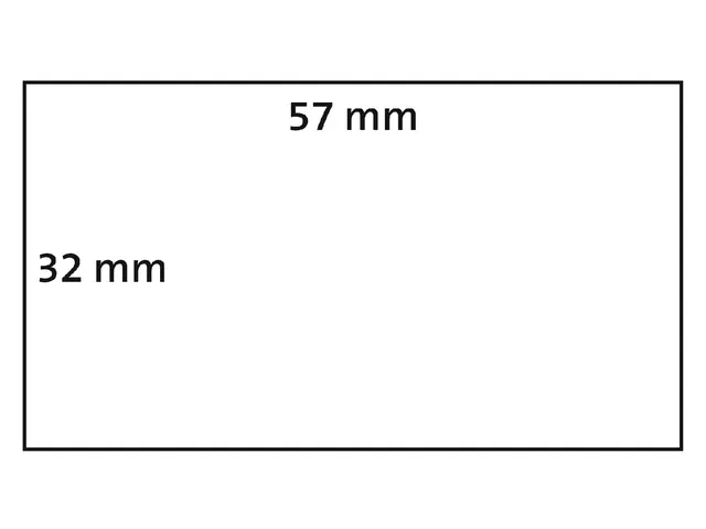 Etiket Dymo 11354 Labelprint 57x32mm verwijderbaar S0722540