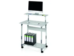Verrijdbaar Computermeubel Trolley 80 VH Grijs