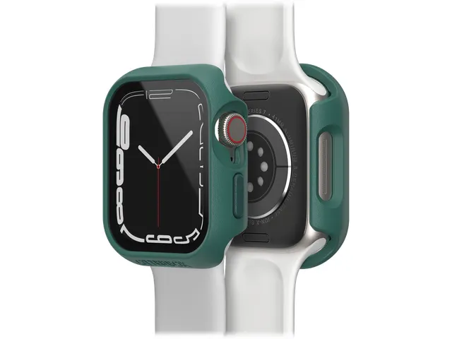 Case Eclipse Apple Watch Series 9/8/7 41mm groen screenprotector