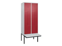 Z-garderobekast,HxBxD 2120x800x815mm,4vak,vak B 400mm,cil.-slot