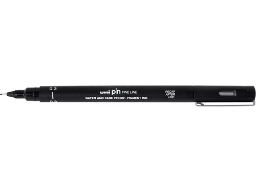 Fineliner Uni-ball Pin zwart 0.3mm