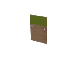 baliepaneel,v. bureau,aanbouw rechts,B 800mm,NT-cherry,BN7048-groen