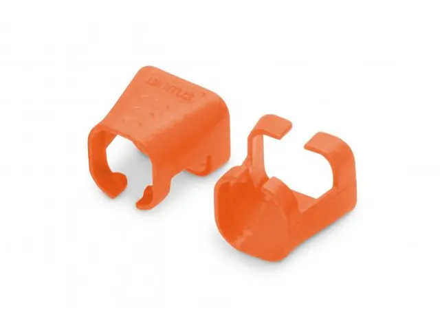 Clips couleur pour câbles RJ45 Orange 100 pièces