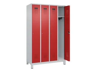 locker,HxBxD 1950x1200x500mm,4vak,vak B 300mm,cil.-slot,voeten - 2