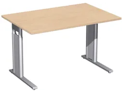 In hoogte verstelbaar bureau,HxBxD 680-820x1200x800mm,blad beuken