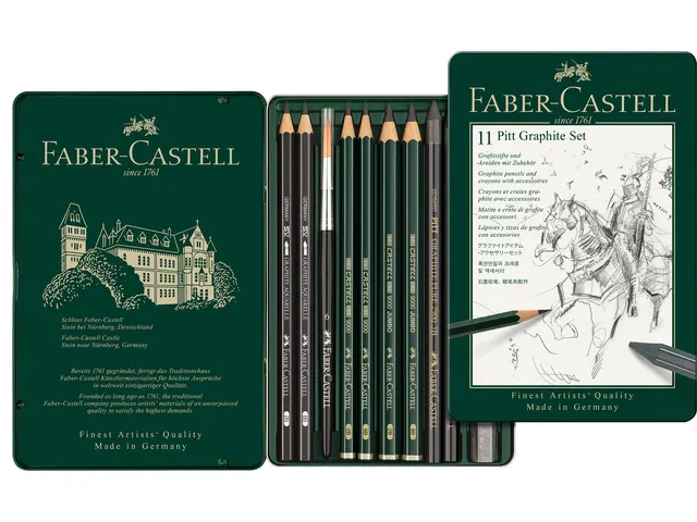 Grafietset Faber-Castell Pitt 11-delig