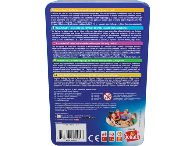 Goliath Reisspel Rummikub Travel Tour (tinnen verpakking) 6+