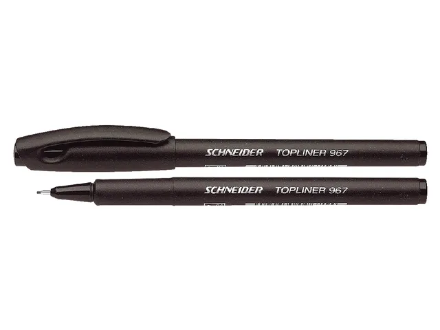 Fineliner Schneider Topliner 967 Zwart 0.4mm