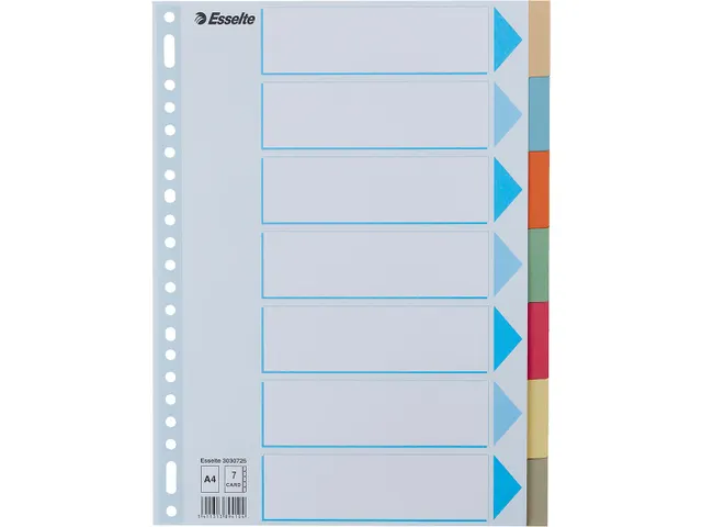 Tabblad Esselte Karton A4 7 Tab
