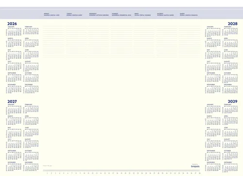 Onderlegblok 2027 Brepols Office Mate 7dagen/1pagina 41.2x59cm