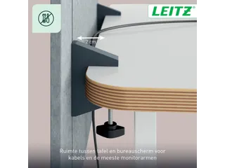 Bureauscherm Leitz in hoogte verstelbaar 70x60cm - 18