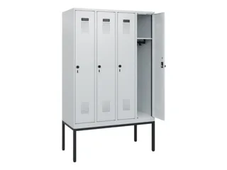 schoollocker,HxBxD 1950x1200x500mm,4vak,vak B 300mm,draaigrendel - 1