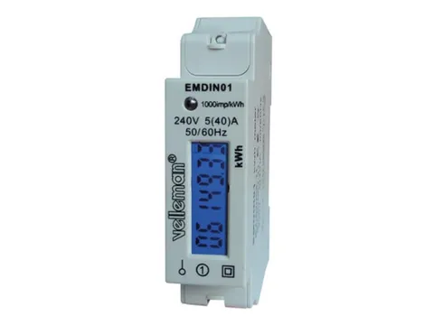 Eenfasige KWH-Meter Voor DIN-Rail Montage - 1Module