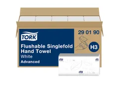 Tork 290190 H3 oplosbare Handdoek Advanced ZigZag 2-laags Wit 15x250v
