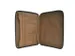 Schrijfmap DESQ A4 met rits leder bruin