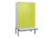 locker voor scheiding van kleding,HxBxD 2120x1200x815mm,4vak