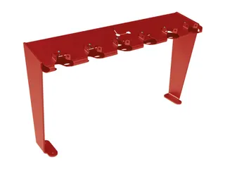 Steprek voor 6 steppen L 1006mm eenzijdig RAL3004 - 3