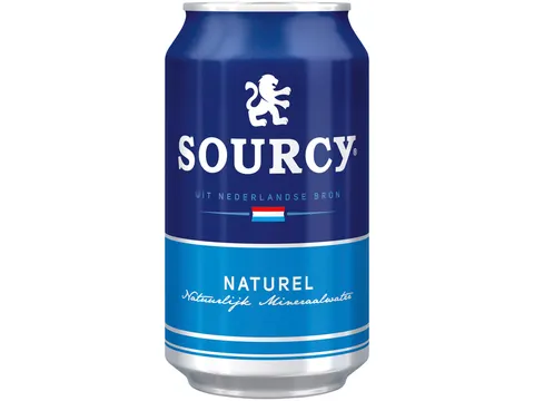 Water Sourcy blauw blik 330ml