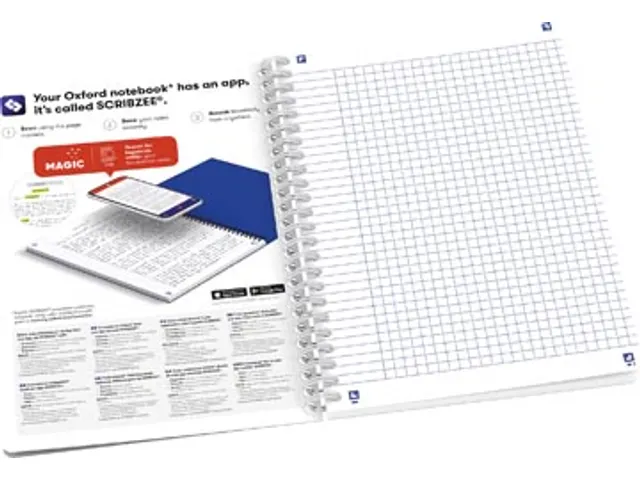 spiraalschrift, A5, 120 bladzijden, geruit 5 mm