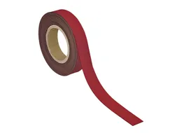 Magneetband MAUL beschrijf- wisbaar 10mx30mmx1mm rood