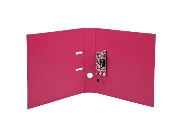 Classeur à levier PVC A4 dos de 50mm. - Framboise