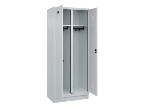 locker voor scheiding van kleding,HxBxD 1950x800x500mm,2vak